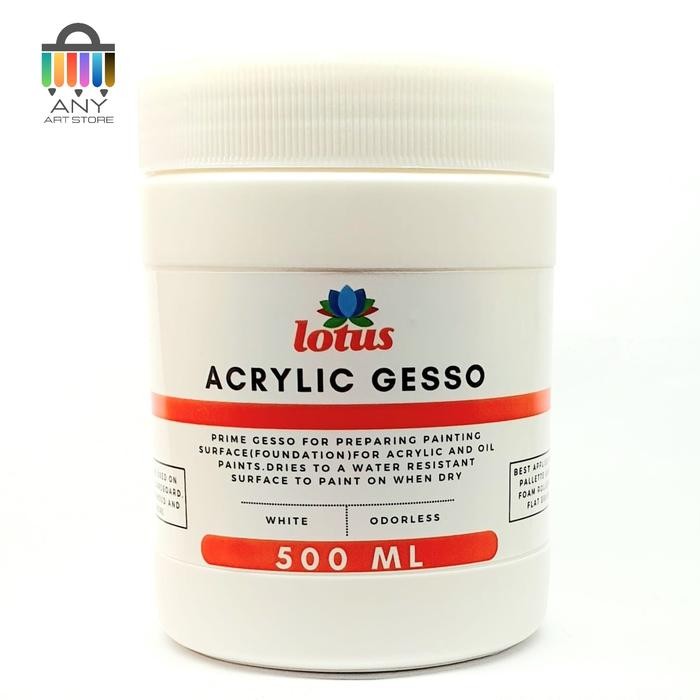 

NEW PRODUK LOTUS ACRYLIC GESSO DECOUPAGE 500 ML MAWAR-89