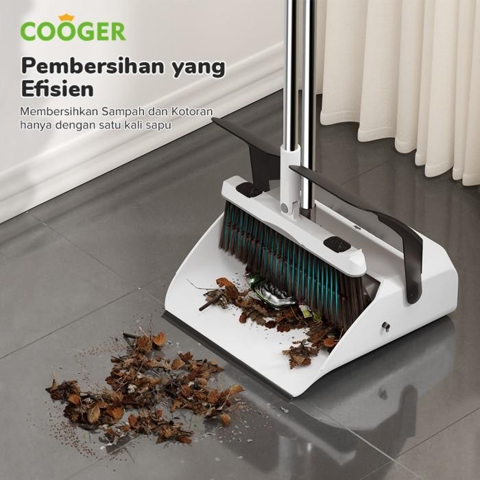 Pilihan- Cooger Sapu Lantai Alat Pembersih Lantai Sapu Pengki Set Kuat Ringan Tidak Mudah