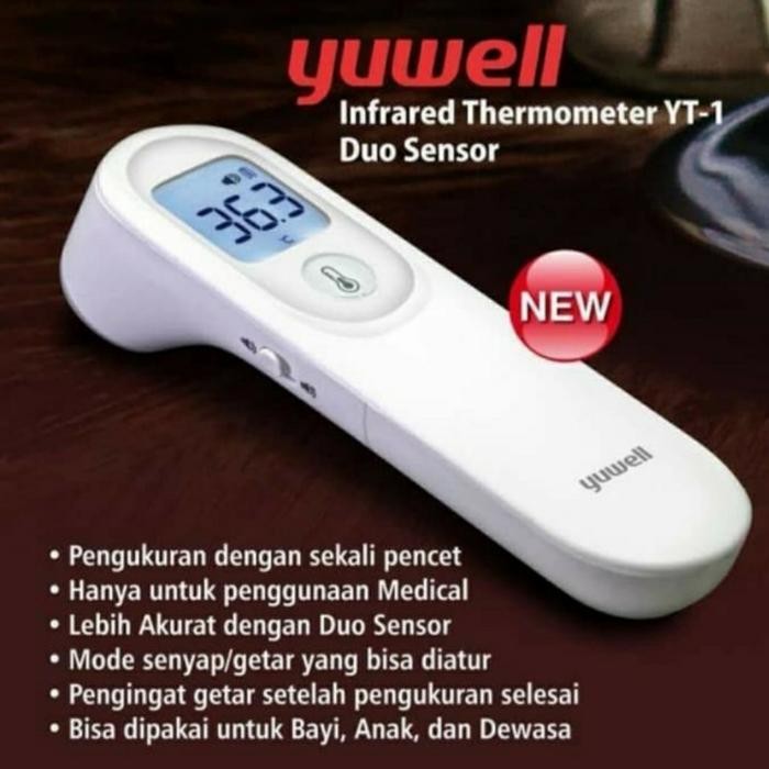 Thermometer Digital Yuwell YT-1 Thermometer Gun YT 1 Kode 128