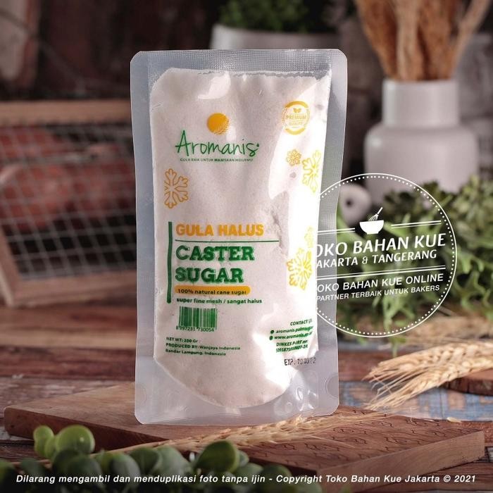 

Aromanis CASTER Sugar Fine 250gr Gula Kaster Halus Castor Sugar Cane
