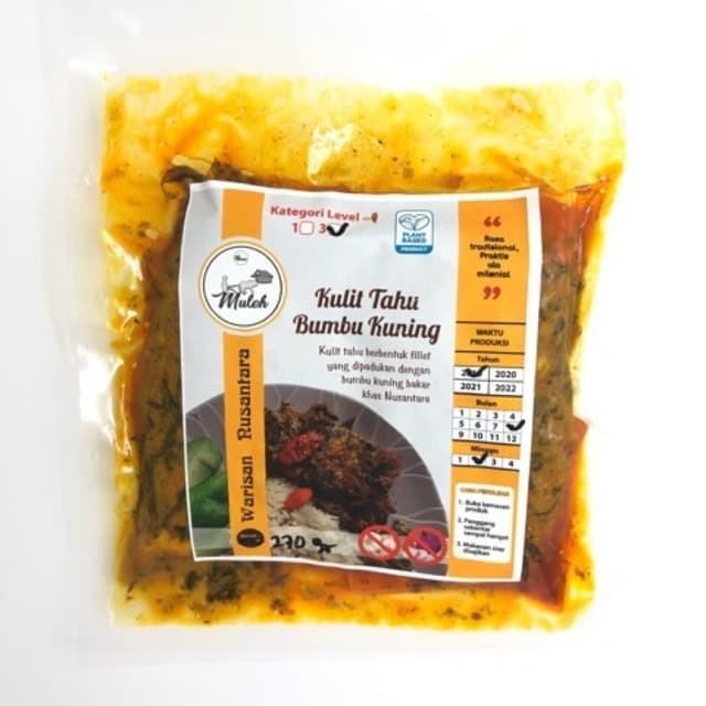 

Stok Baru kulit tahu bumbu kuning warisan Nusantara vegetarian/vegan