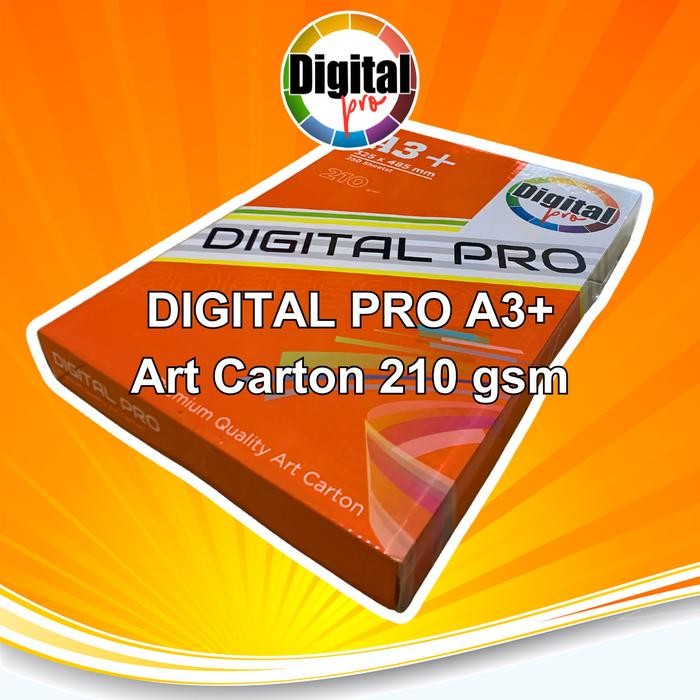 

Digital PRO Gloss Kertas Art Paper Carton 260Gsm, 210Gsm, 230Gsm Ivory 250Gsm A3+ 250 Lembar- PACK