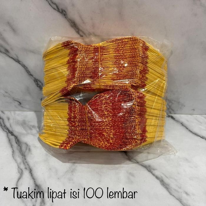 

kertas sembhayang lipat isi 100 lembar