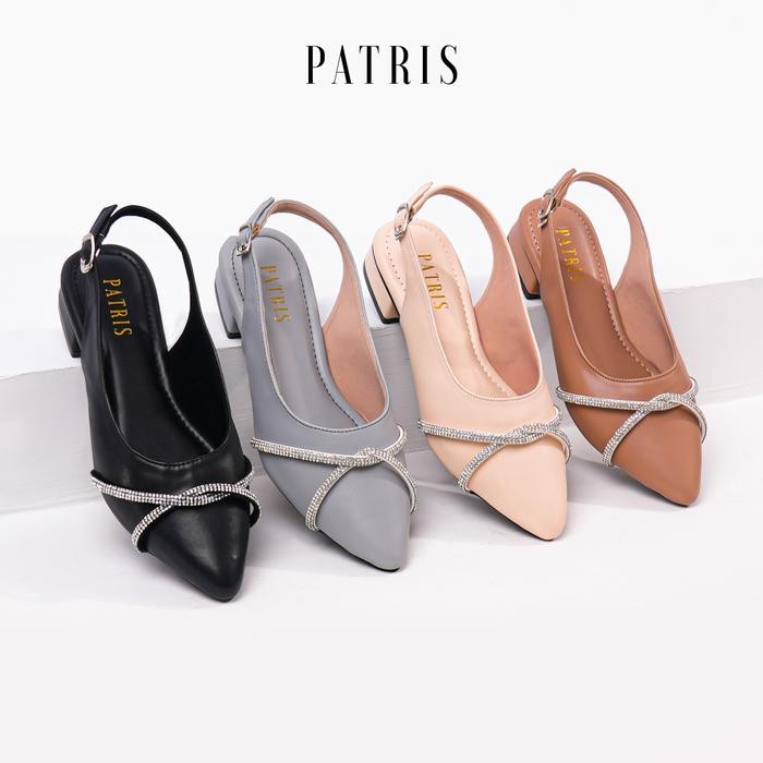 Donatello - Magie Mules Wanita Heels / Hak 3 Cm Black Shoes Canvas