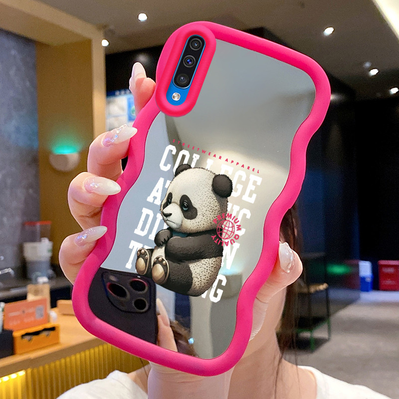 Casing Untuk Samsung A50 A50s A30s Case Casing Panda kecil yang rusak Pola HP Cesing Macaron Kasing 