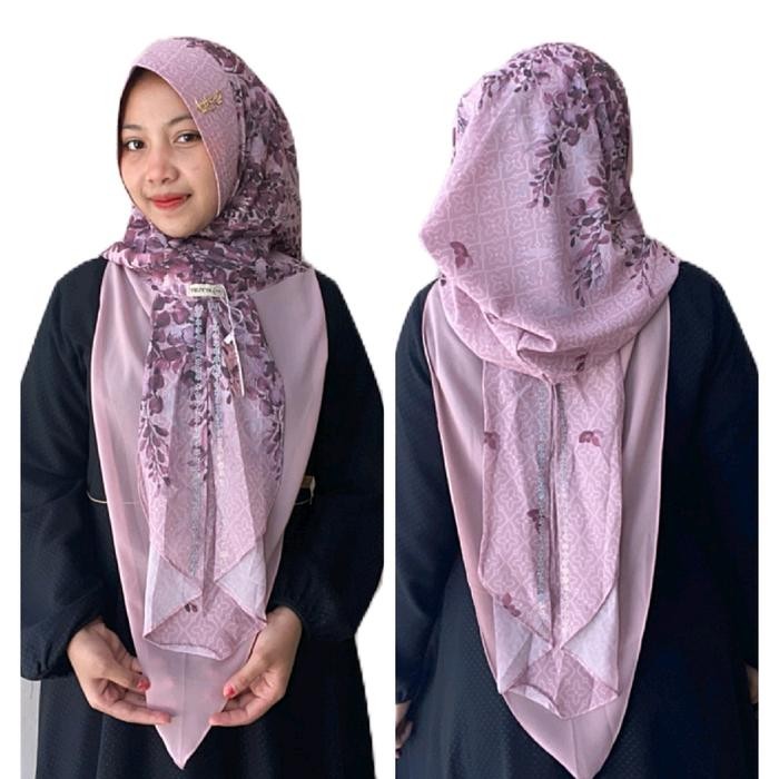 Pilihan- Ayyuby - Hijab Instan Motif Omero Printing Premium Softpad Ceruty Babydoll