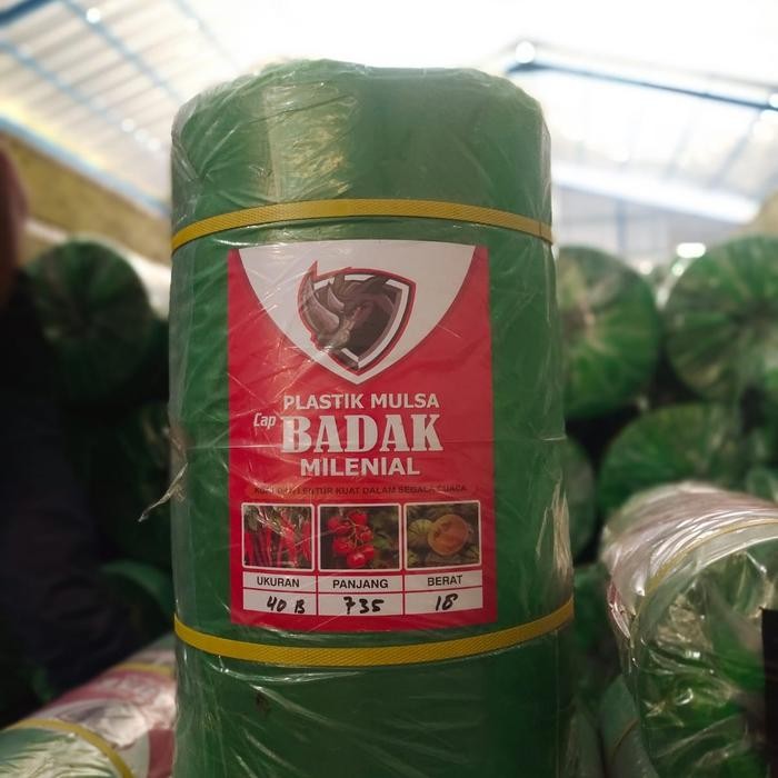 plastik mulsa hitam perak berat 18kg top quality