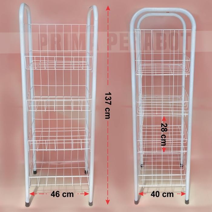Rak Chiki Jumbo Rak Display Serbaguna Susun 4