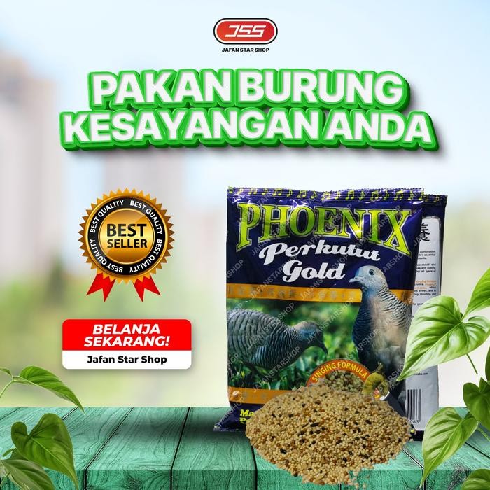 Phoenix Aviary - Grosir Phoenix Perkutut Gold Per Dus Pakan Burung Perkutut (1 Dus Isi 20 Pcs)