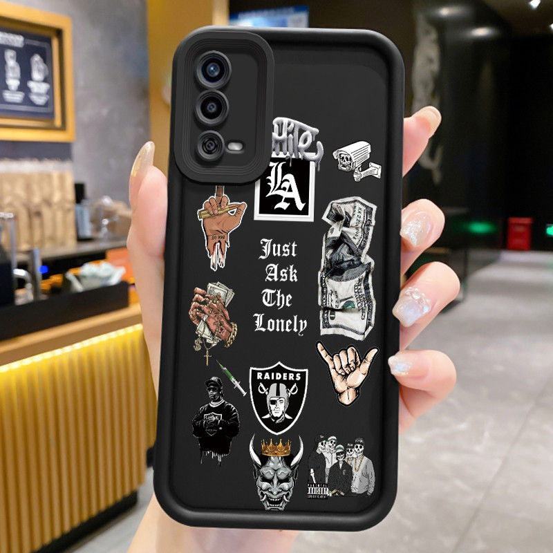 Casing Hp untuk OPPO A55 Case Pola asli tren kartun Kasing ponsel silikon Baru Cesing Anti-Drop Kesi