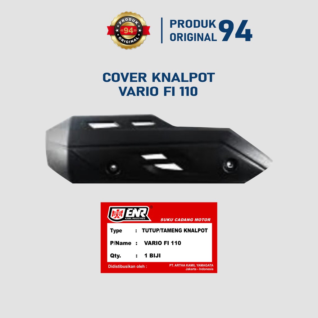 Cover Tameng knalpot vario Fi 110 pelindung tutup knalpot vario Fi 110 Original 100% merk ENR