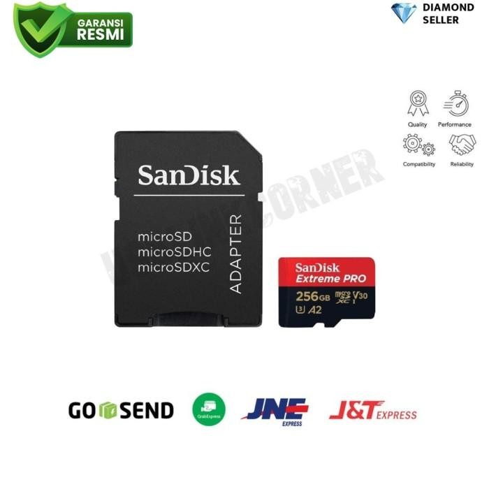 MICRO SDXC SANDISK EXTREME PRO 256GB A2 UP TO 200mb/s - ORIGINAL