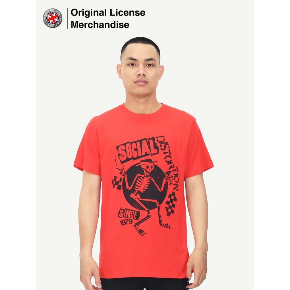 Kaos Baju Tshirt SOCIAL DISTORTION Original Speakeasy Checkerboard Red best seller
