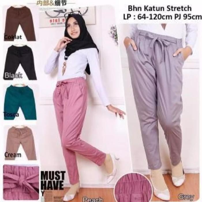 Celana panjang wanita/celana panjang katun/celana kantor