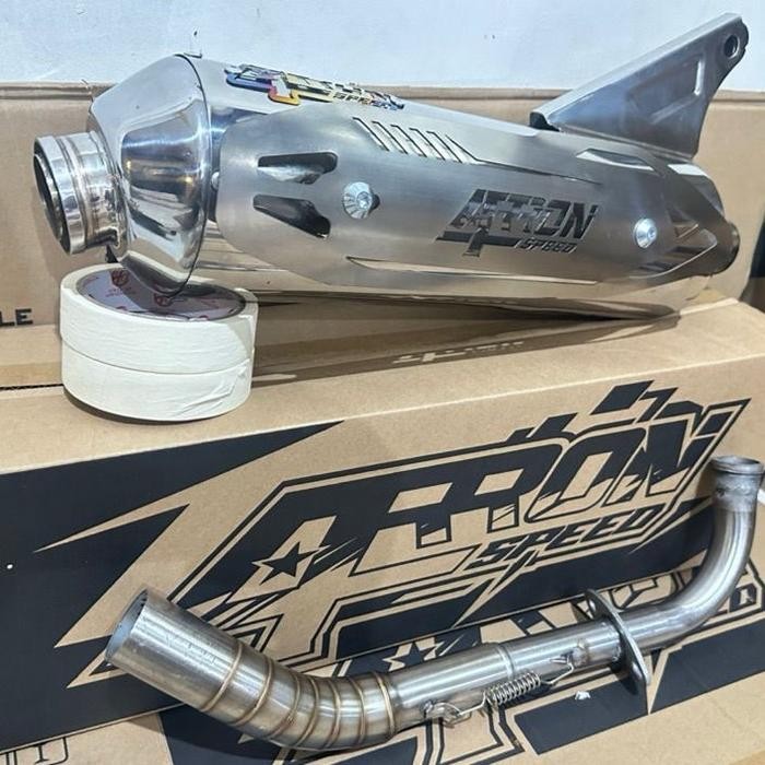 Knalpot mio original ARRON SPEED/ knalpot standar racing/ knalpot konsonan/ knalpot racing