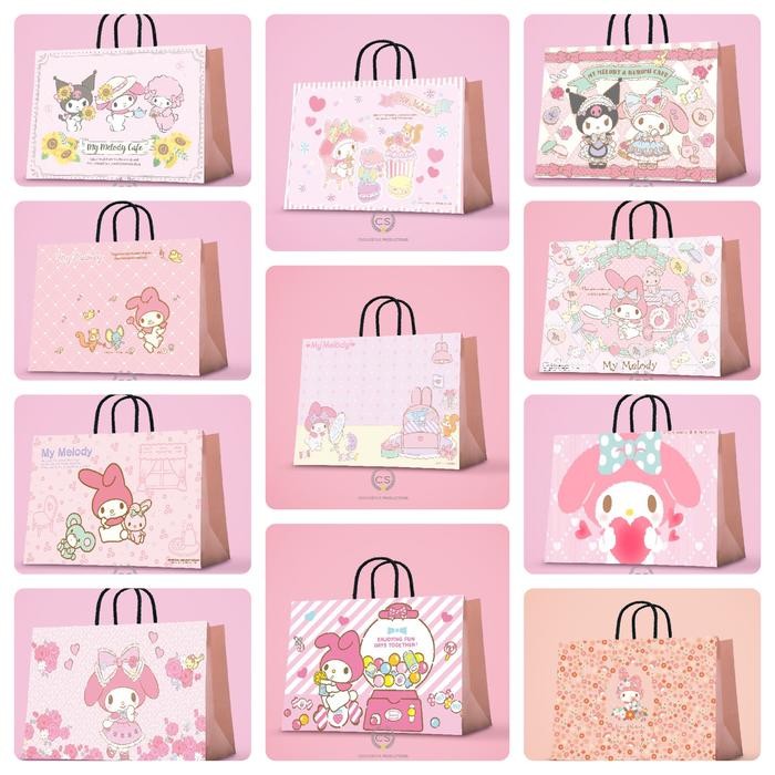 paper bag kado jumbo/paper bag my melody/paper bag kertas kado besar