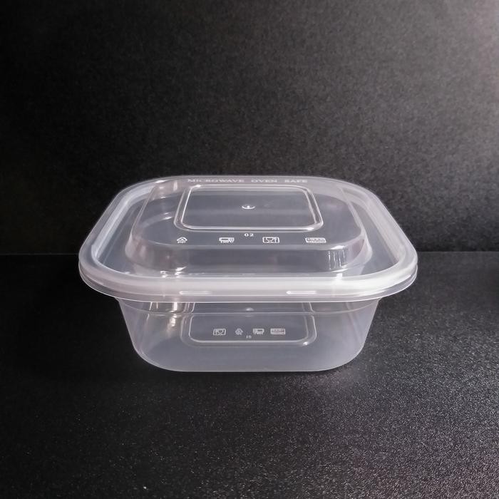 DJJ Thinwall kotak SQ 600 ml/food container/microwave oven safe