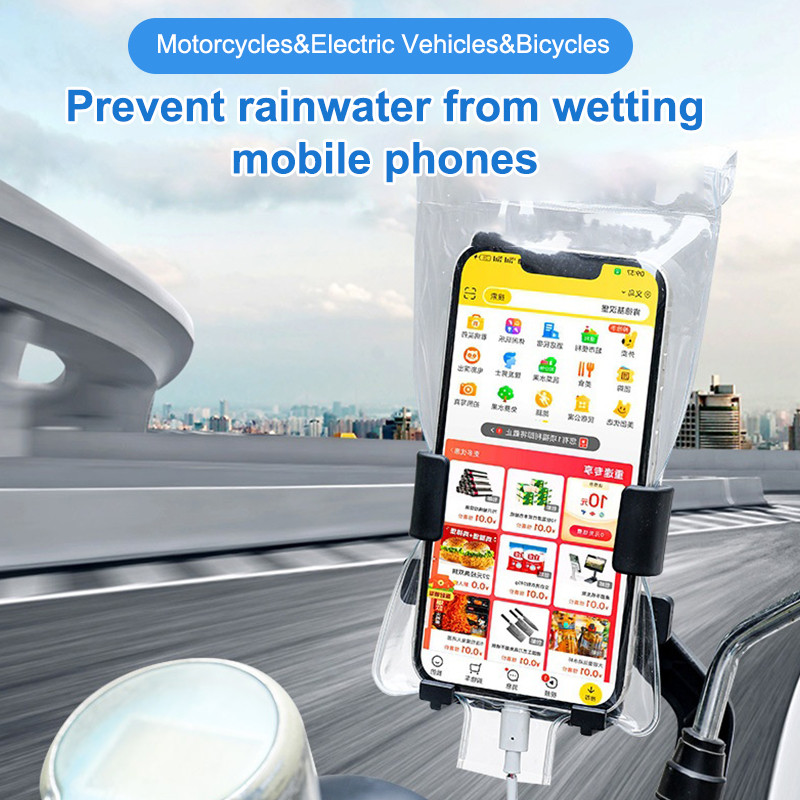 BEST SELLER 5PCS Waterproof Phone Cover Clear Case for Rider Motocycle Ridding Rainproof Phone Pouch