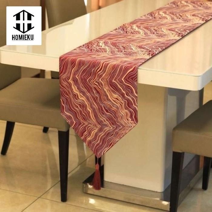 Table Runner Aesthetic Taplak meja tamu Panjang Mewah