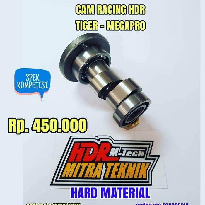 Noken As Cam Racing Hdr Hard Material Tiger - Megapro Spek Kompetisi