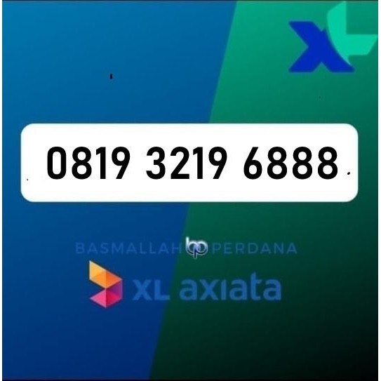 Nomor Cantik XB19 3219 6888 Perdana XL 4G 5G YOP925