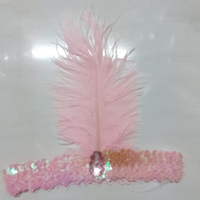 de68- Ikatan Bulu Di Kepala/Hiasan Kepala Bulu Ayam Hiasan