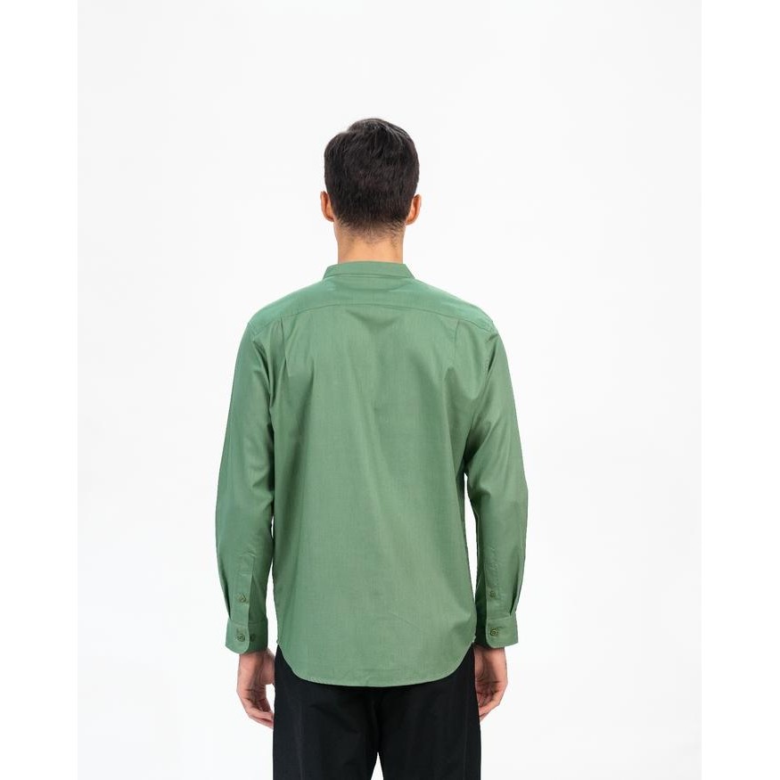 2pt5- Erigo Shanghai Long Sleeve Basic Fairuz Sage Green - Kemeja Koko Lengan Panjang Unisex