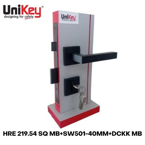 uq6l- Unikey Handle On Rose Set Black Hre 219.54 Sq Mb+Sw501-40Mm+Dckk Mb