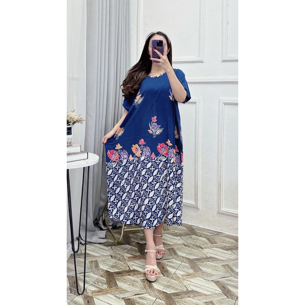 Daster Baju Daster Wanita Batik Jumbo Ld 140 Murah Kaftan Lowo Busui Bumil Tbk