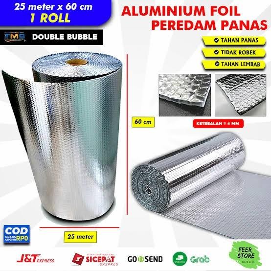 Alumunium / Aluminium Bubble Foil 1 Roll / Gojek Dan Grab Promo 