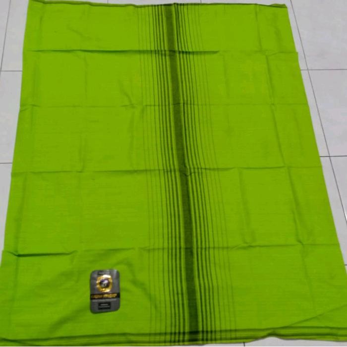 BigSal3%- Sarung Anak Tanggung Polos Katun Hitam Putih