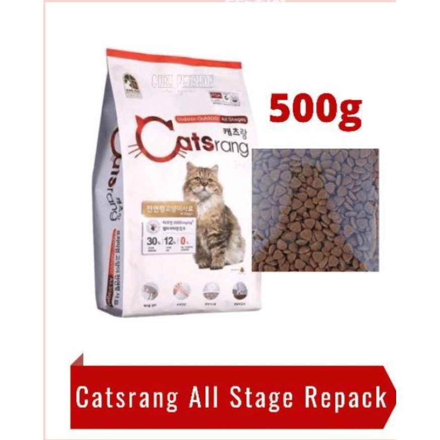 KittyQyu- Makanan Kucing Catsrang All Stage 500G / Catsrang All Life Stage