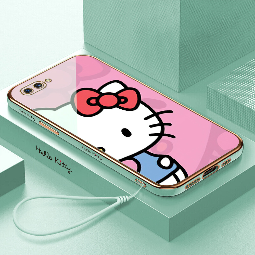 [Pengiriman lokal] Realme C1 C2 C2S C3 C11 2021 C12 C15 C17 C25 U1 X A1K  Casing HP Pola Hello Kitty