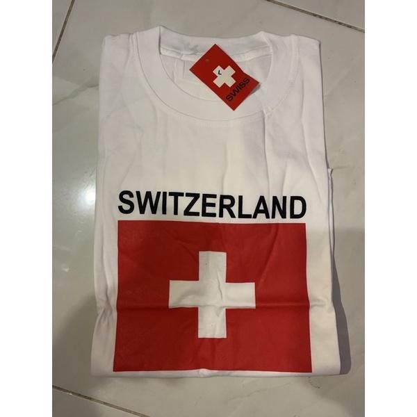 Kaos Switzerland souvenir kaos swiss baju switzerland baju swiss new