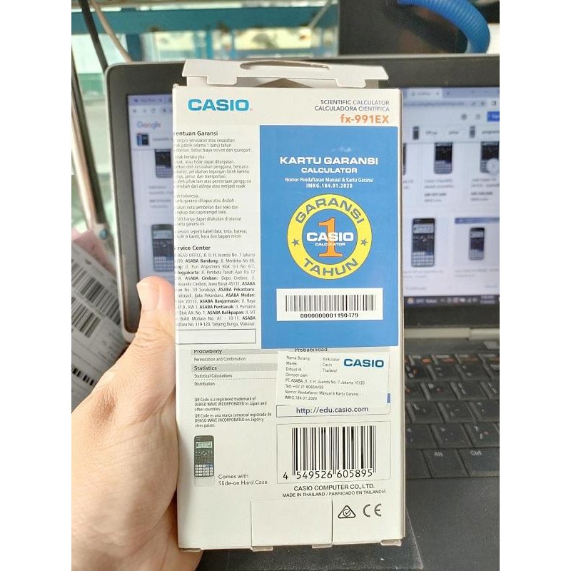 zefs- Kalkulator Fx 991 Ex Casio Original Calculator Fx991Ex