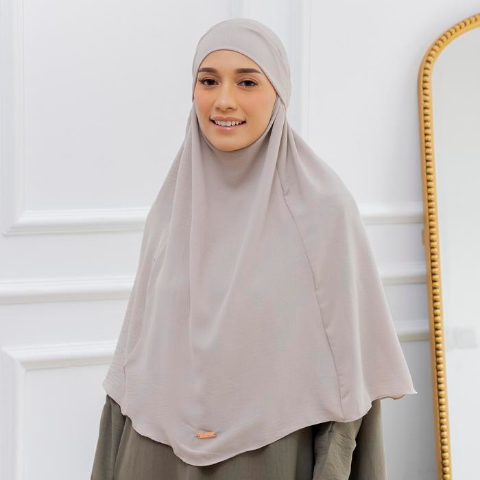 ASLI Lozy Hijab - Halima French Khimar (Khimar Instan Cadar Syari Multifungsi) flow Muslim Kerudung