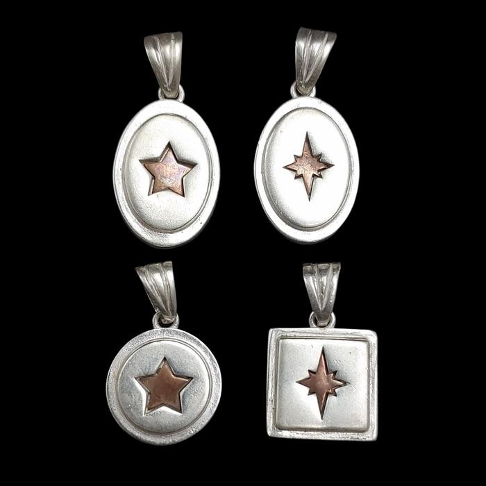 Liontin Kalung Perak Bintang Berisi Hiriz / Khiriz Dari Imam Jawad As