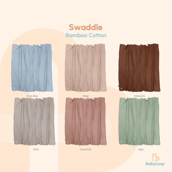 Kain Bedong Bayi - Baby Swaddle Bamboo Cotton - Baby Loop