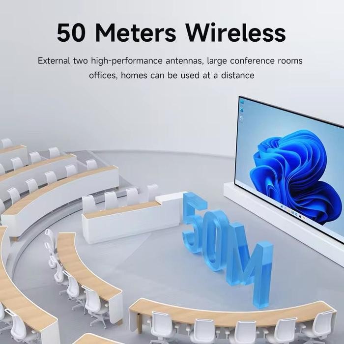 xhii- Hagibis Wireless Hdmi Transmitter And Receiver Kit Type-C Usb Dual Plug Extender Tv