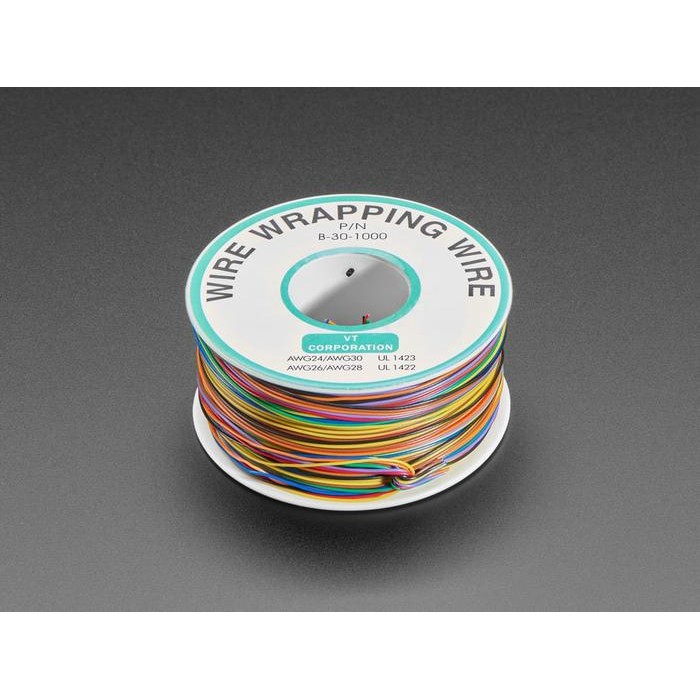 Stok Baru Wire Wrapping Wire Pelangi 8 Warna Set B-30-1000 - Kabel Jumper AWG-30