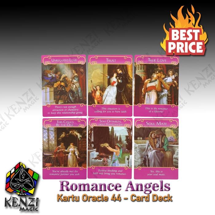 Hobi3s- Tarot Oracle The Romance Angels Oracle Cards 44 Cards