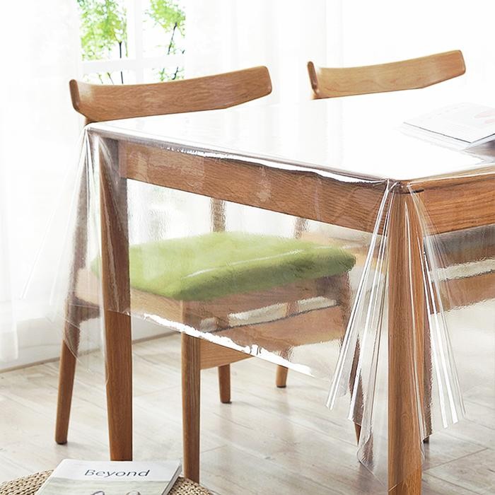 Sale Loyal Bosque Taplak Meja Makan Plastik Bening / Taplak Meja Bening 0.6Mm 1.2Mm Bahan Pvc /