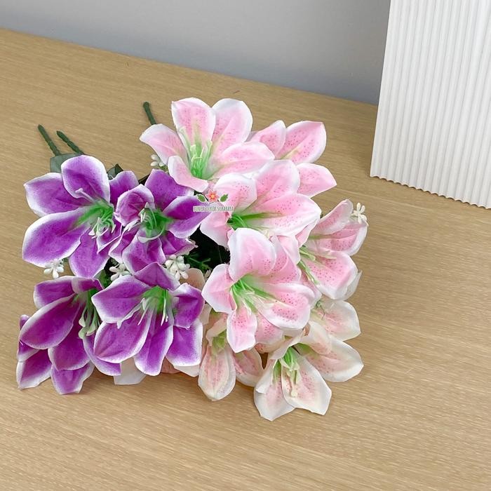 Bunga Lily CasaBlanca X5 Artificial / Bunga Hias / COD