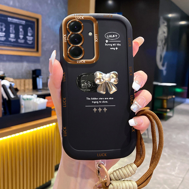 Casing Hp untuk Samsung A56 5G A36 5G Case Casing HP Softcase silikon hitam yang dipersonalisasi den