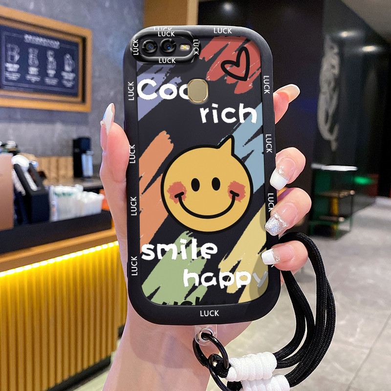 Casing Hp untuk OPPO A7 A5s A12 A12s A11K Case Casing HP Softcase silikon hitam yang dipersonalisasi