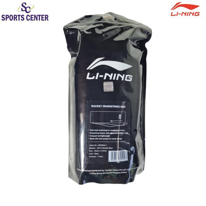 Promo New Lining Racket Soft Cover / Racket Drawstring Bag Abds 845 Terlaris