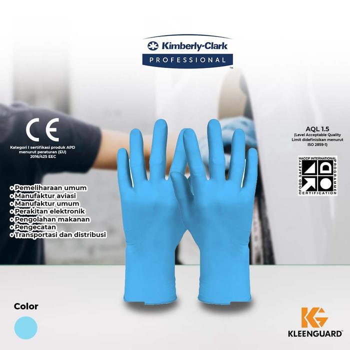 Kleenguard Gloves G10 2Pro Nitrile Blue Terpercaya