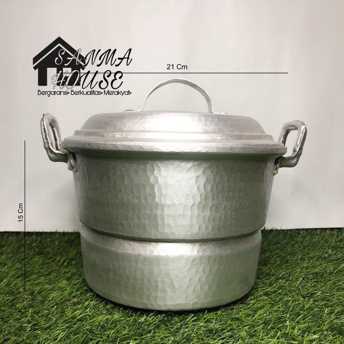 Best Seller Dandang Mini Asli Garut Bahan tebal Langseng Serbaguna pleh oleh garut Panci set Gambar