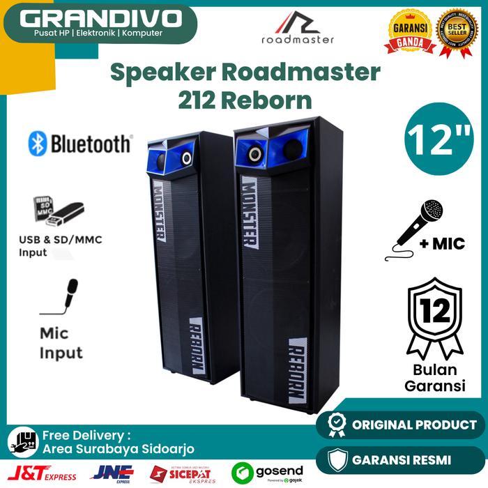 Speaker Aktif Roadmaster 212 Reborn 12Inch Bluetooth 3Ways - Grandivo - 12Inch (212), Speaker only