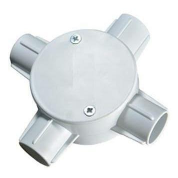 Tdus T dus Putih 20 MM Cabang 4 way cross Putih cocok untuk pipa legrand dan boss clipsal
